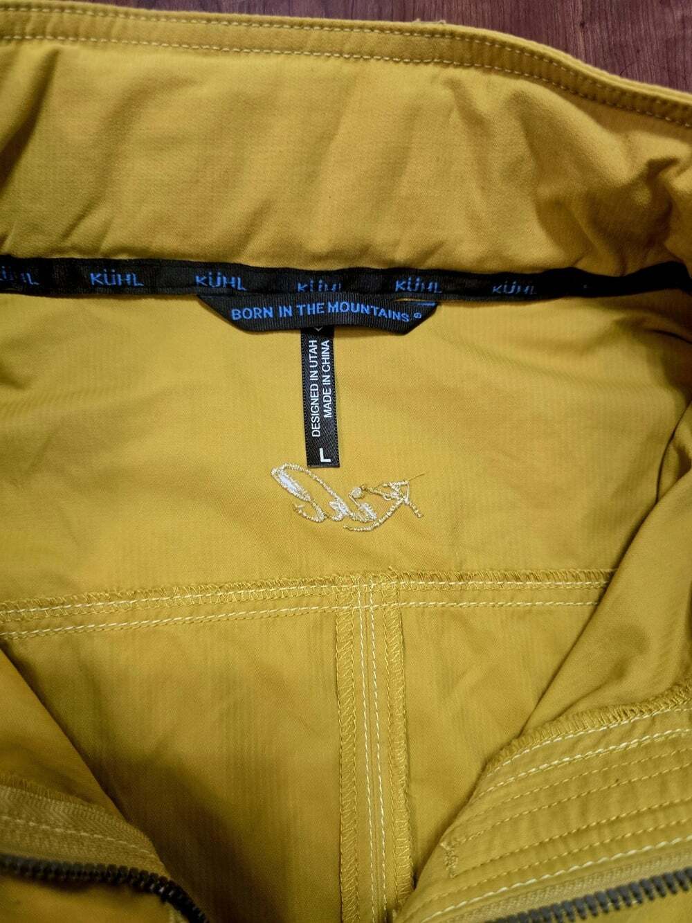 Kuhl Rekon Mustard Jacket Full Zip Hooded Utility Military Moisture-Wick Shacket - Picture 6 of 15